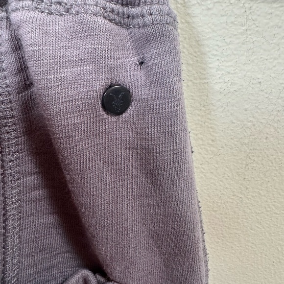 AllSaints Zodiac Cotton Sweat Pants Jogger Drawstring Zip Pocket Pants Harem Tan - Picture 6 of 16